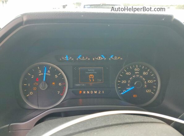 1FTEX1CF6HFB30574 2017 FORD F150 Белый Вид щитка приборов