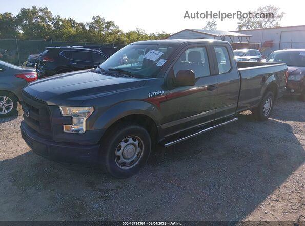 1FTEX1CF9GKD66819 2016 FORD F150 Gray Առջևի ձախ երեք քառորդ տեսարան