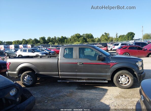1FTEX1CF9GKD66819 2016 FORD F150 Gray Սալոնի հետևի տեսք