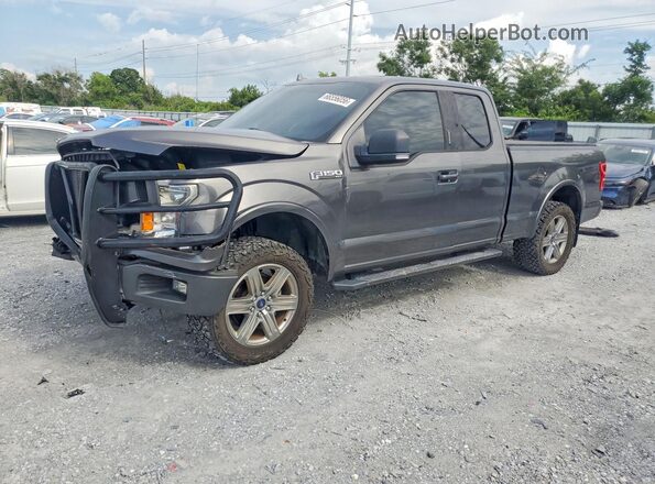 1FTEX1CG4JFB02416 2018 FORD F150 Gray Задня ліва чверть