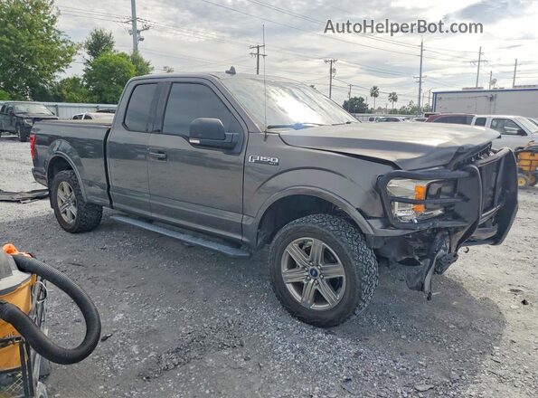 1FTEX1CG4JFB02416 2018 FORD F150 Gray Вид панелі приладів