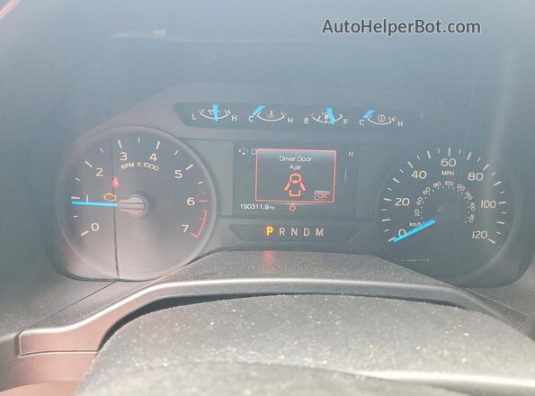 1FTEX1CG5HFA42432 2017 FORD F150 White Вид щитка приладів
