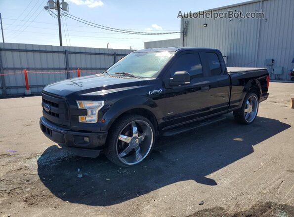 1FTEX1CP0GFB45305 2016 FORD F150 Black Rear left
