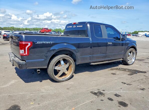 1FTEX1CP0GFB45305 2016 FORD F150 Black Front interior view