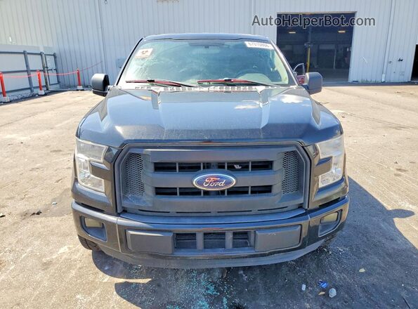 1FTEX1CP0GFB45305 2016 FORD F150 Black VIN sticker view