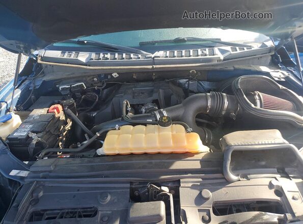 1FTEX1CP0HKE44012 2017 FORD F150 Синий Вид задней части салона
