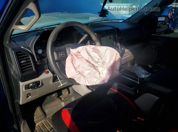 1FTEX1CP0HKE44012 2017 FORD F150 Синий Вид панели приборов