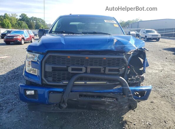 1FTEX1CP0HKE44012 2017 FORD F150 Синий Вид спереди