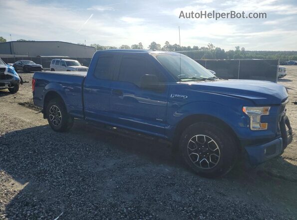 1FTEX1CP0HKE44012 2017 FORD F150 Синий Передняя правая четверть