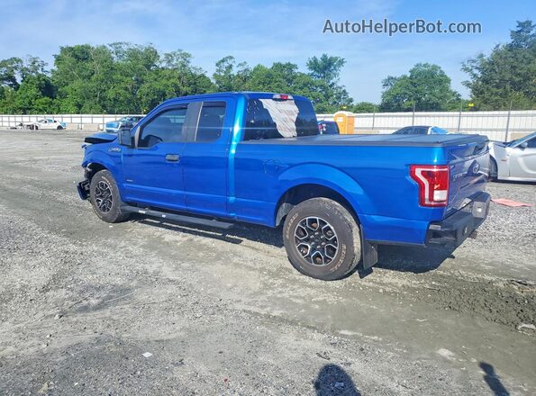 1FTEX1CP0HKE44012 2017 FORD F150 Синий Задняя левая четверть
