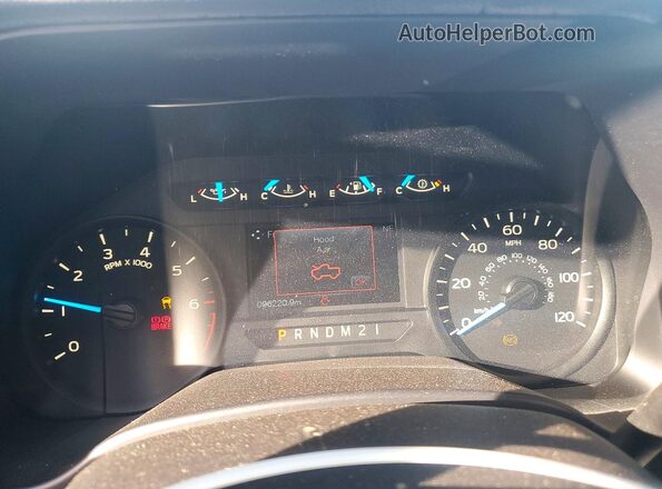 1FTEX1CP0HKE44012 2017 FORD F150 Синий Вид щитка приборов