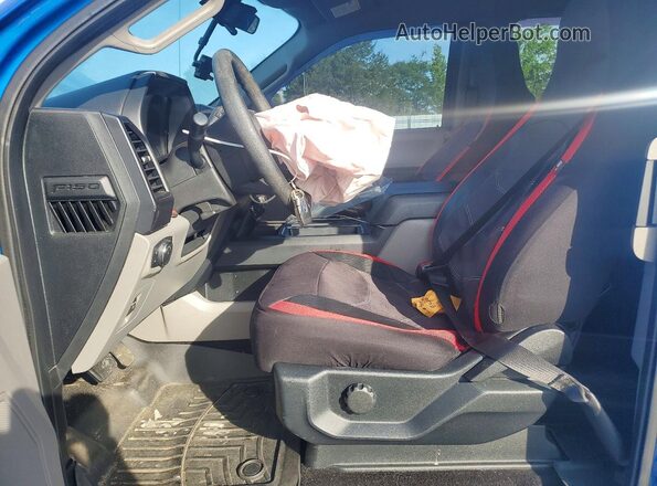 1FTEX1CP0HKE44012 2017 FORD F150 Синий Вид салона спереди