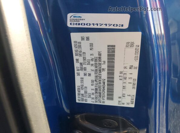 1FTEX1CP0HKE44012 2017 FORD F150 Синий Вид подкапотного пространства