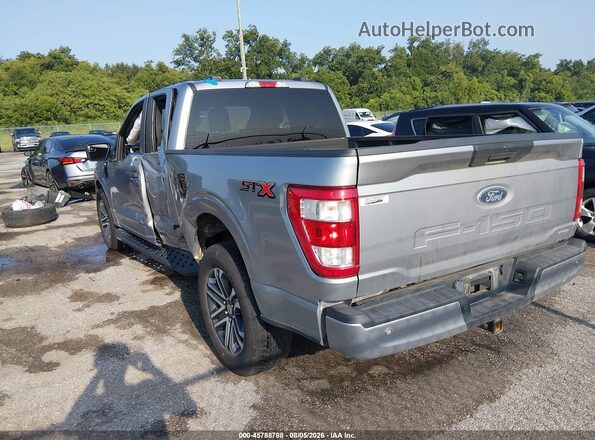 1FTEX1CP0MKD97011 2021 FORD F150 Silver Trasero izquierdo