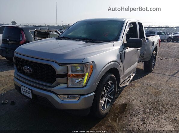 1FTEX1CP0MKD97011 2021 FORD F150 Silver Vista tres cuartos delantera izquierda