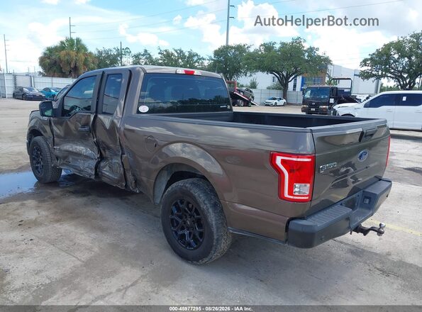 1FTEX1CP1GFD01576 2016 FORD F150 Коричневый Задняя левая четверть