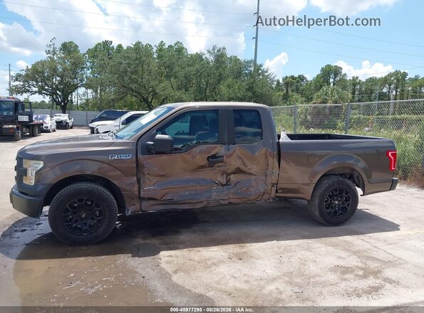 1FTEX1CP1GFD01576 2016 FORD F150 Коричневый Вид спереди