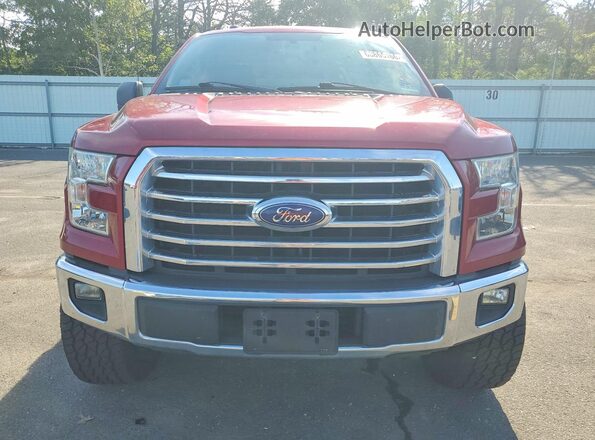 1FTEX1CP1GFD30625 2016 FORD F150 Red Դիմացի տեսք