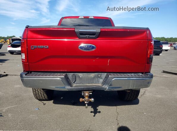 1FTEX1CP1GFD30625 2016 FORD F150 Red Հետևի տեսք