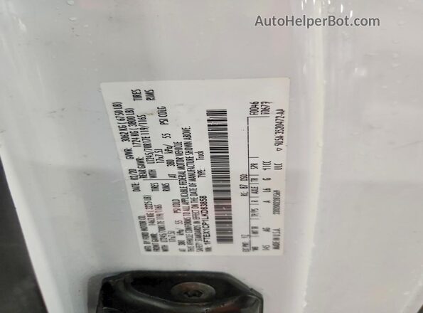 1FTEX1CP1LKD83858 2020 FORD F150 White Вид підкапотного простору