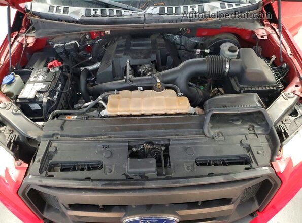 1FTEX1CP2GKE70349 2016 FORD F150 Red Սալոնի հետևի տեսք