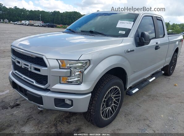 1FTEX1CP2HFB98363 2017 FORD F150 Gray Widok z przodu