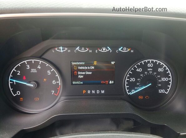 1FTEX1CP2PKD02565 2023 FORD F150 Blue Vista del cuadro de instrumentos