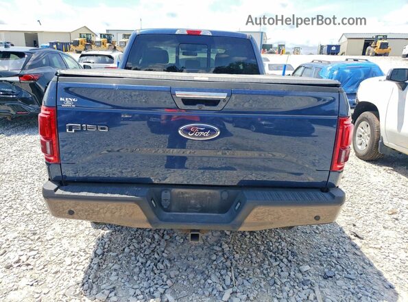 1FTEX1CP3GKE64737 2016 FORD F150 Синий Вид сзади