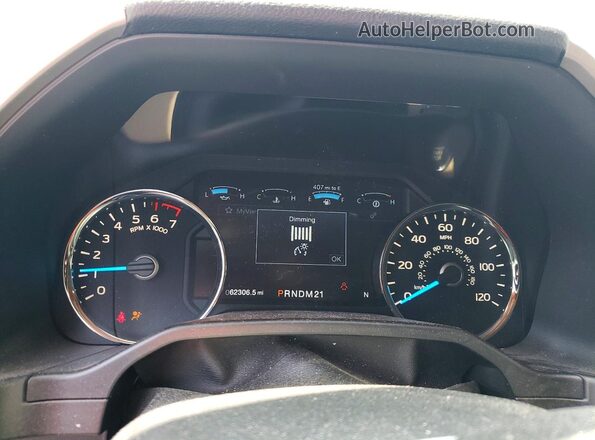 1FTEX1CP3GKE64737 2016 FORD F150 Синий Вид щитка приборов