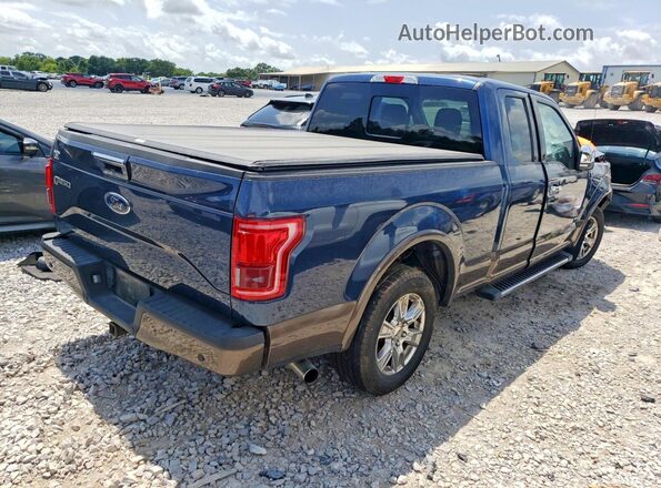 1FTEX1CP3GKE64737 2016 FORD F150 Синий Задняя правая четверть