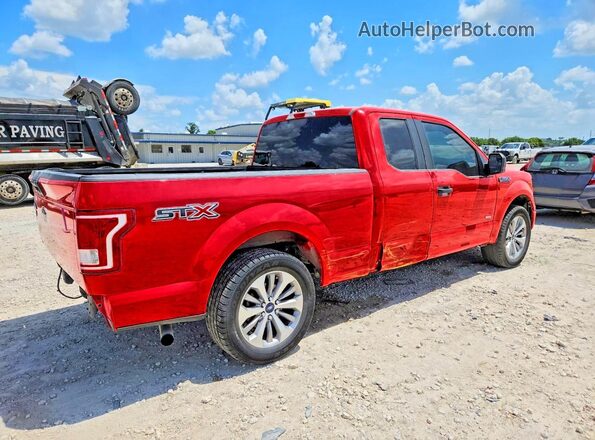 1FTEX1CP3HKD35267 2017 FORD F150 Red Rear right