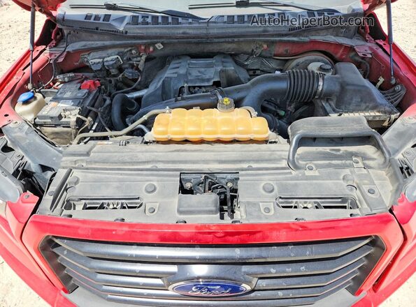 1FTEX1CP3HKD35267 2017 FORD F150 Red Rear interior view