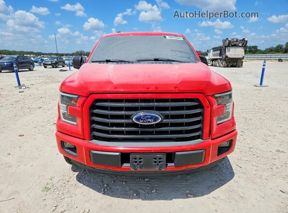 1FTEX1CP3HKD35267 2017 FORD F150 Red Front view