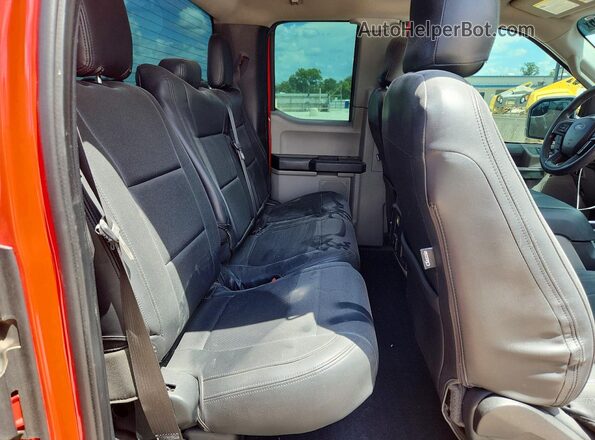 1FTEX1CP3HKD35267 2017 FORD F150 Red Rear seats view