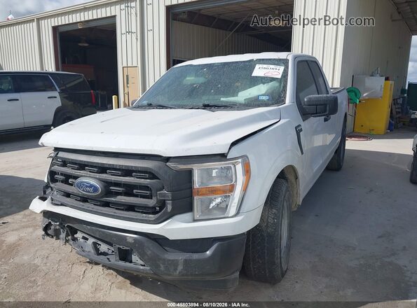 1FTEX1CP3NKD58026 2022 FORD F150 White წინა მარცხენა ხედი სამი მეოთხედიდან