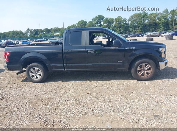 1FTEX1CP4GFB19516 2016 FORD F150 Black უკანა სალონის ხედი