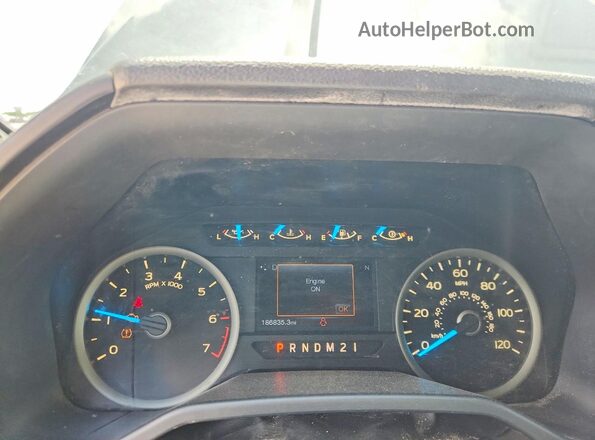 1FTEX1CP4GKE60423 2016 FORD F150 Gray ხელსაწყოთა პანელის ხედი