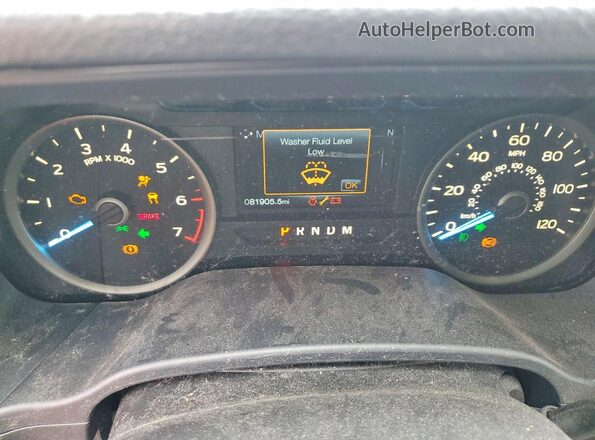 1FTEX1CP4JKC41825 2018 FORD F150 White Սարքավորումների վահանակի տեսք