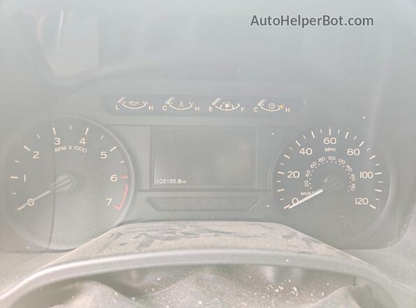 1FTEX1CP4JKC62979 2018 FORD F150 White Instrument cluster view