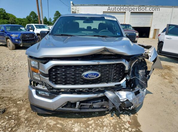1FTEX1CP4PKD51234 2023 FORD F150 Silver Դիմացի տեսք