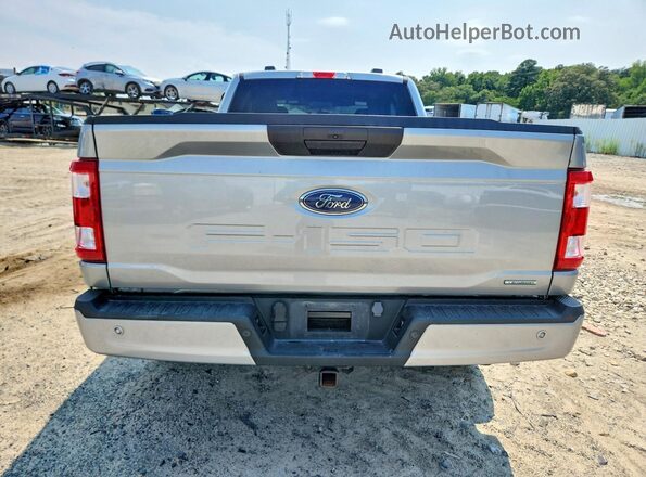 1FTEX1CP4PKD51234 2023 FORD F150 Silver Հետևի տեսք