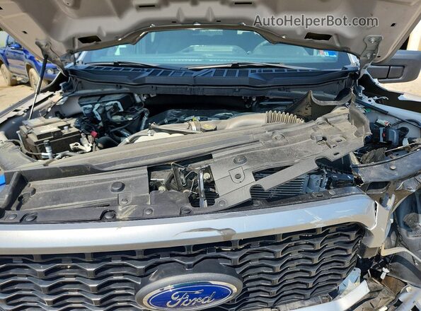 1FTEX1CP4PKD51234 2023 FORD F150 Silver Սալոնի հետևի տեսք