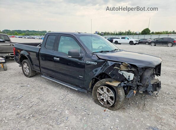 1FTEX1CP5GFC47103 2016 FORD F150 Черный Передняя правая четверть