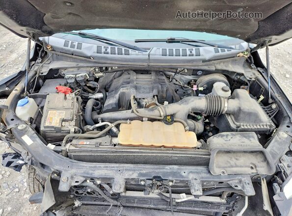 1FTEX1CP5GFC47103 2016 FORD F150 Черный Вид задней части салона