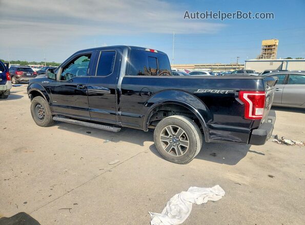 1FTEX1CP5GKE60415 2016 FORD F150 Black უკანა მარცხენა