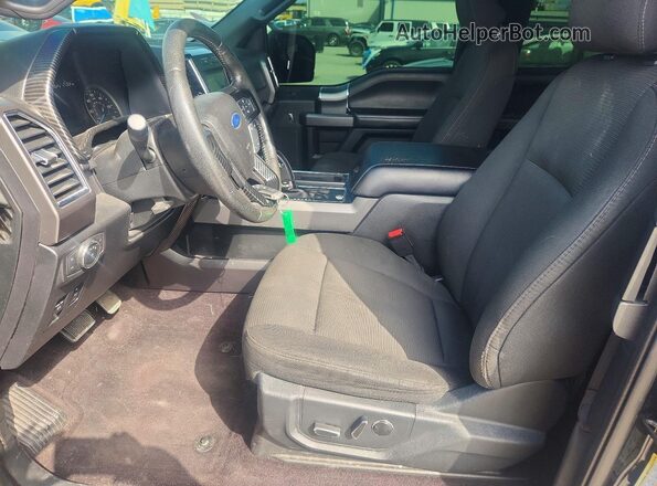 1FTEX1CP5GKE60415 2016 FORD F150 Black წინა სალონის ხედი