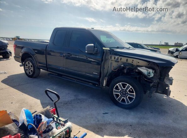 1FTEX1CP5GKE60415 2016 FORD F150 Black წინა მარჯვენა