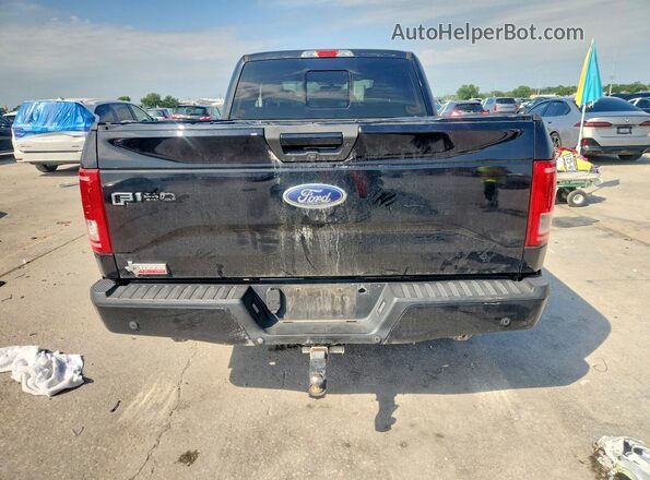 1FTEX1CP5GKE60415 2016 FORD F150 Black უკანა ხედი
