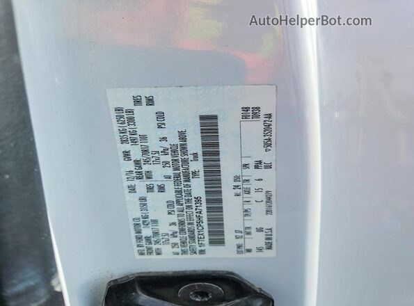 1FTEX1CP5HFA71395 2017 FORD F150 White Вид наклейки з VIN-кодом