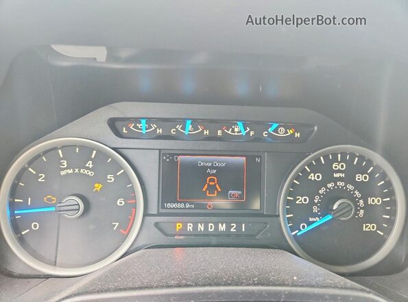 1FTEX1CP5HFA71395 2017 FORD F150 White Вид щитка приладів